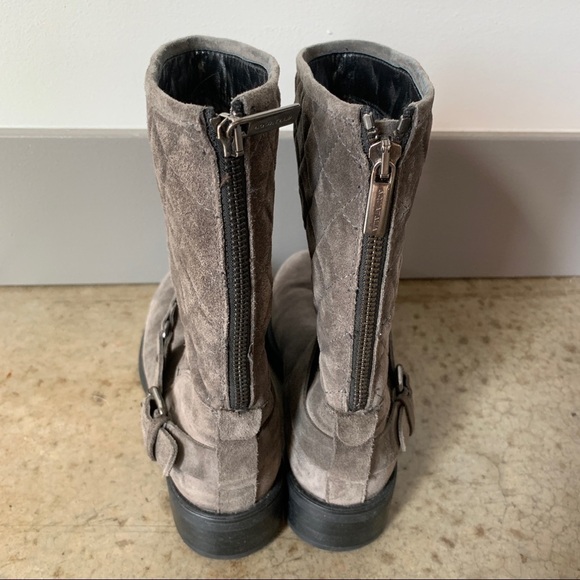 Aquatalia by Marvin K. Gray Quilted Boots Size 7 - Picture 3 of 9